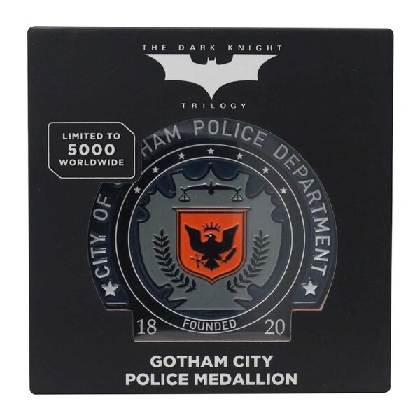 DC Batman The Dark Knight Gotham City Police Badge Collectable Metal Medallion