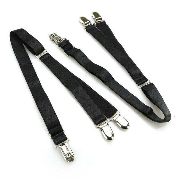 1 Pair Y-Style Shirt Stays Garters Uniform Suit Sock Hold for Men