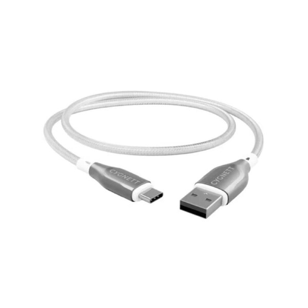 Cygnett - Armoured 1m USB-C to USB-A Cable - White