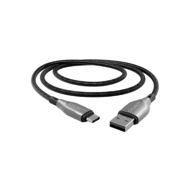 Cygnett - Armoured 2m USB-C to USB-A Cable - Black