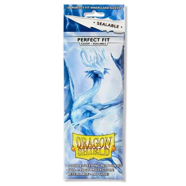 Dragon Shield TCG - Perfect Fit Sealable Inner Sleeves - Clear