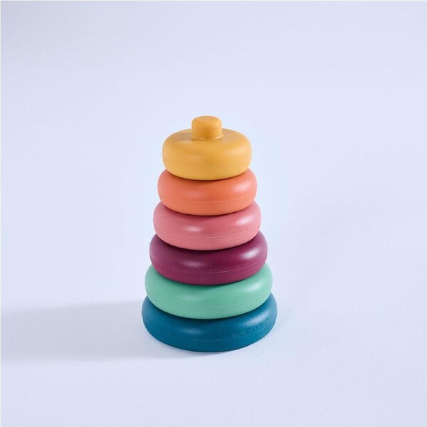 Milk Addict Silicone Retro Donut Stacking Rings
