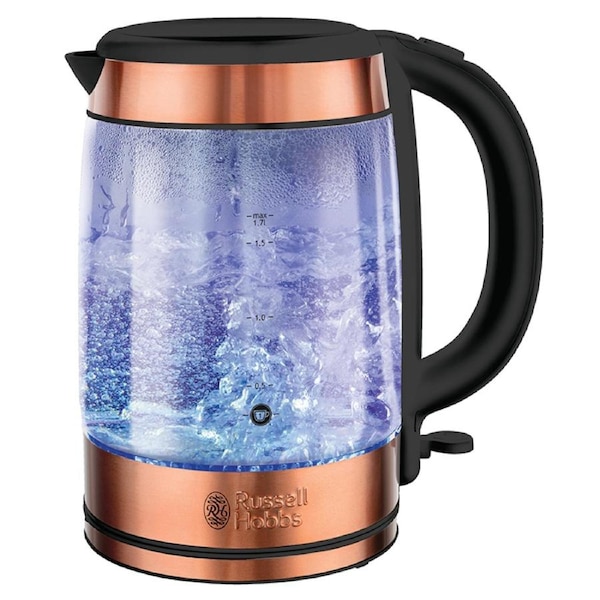 Russell Hobbs Brooklyn Glass Kettle Copper RHK172