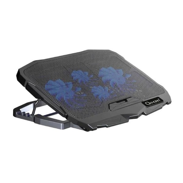 Oxhorn Laptop Cooling Stand High Adjustable 4 High Adjustable Angles 4 Silent Fans 2xUSB 2.0 Ports Fit for 9-17' Laptop/Tablet