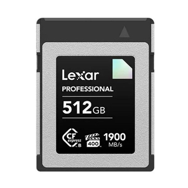 Lexar CFexpress Type B Diamond Series 512GB CFexpress Type B card Diamond 1900MB/s read, up to 1700MB/s write, VPG400, 8K RAW