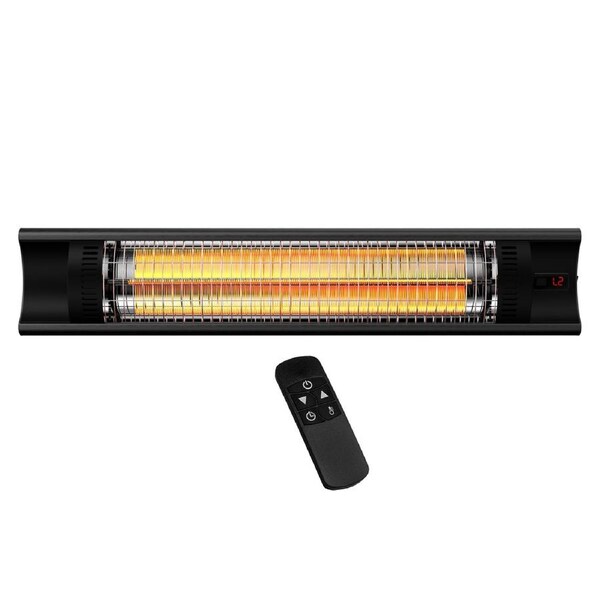 LUMI Radiant Heater With Wireless Remote and Adjustable Heat and Timer Settings Stylish, Ultra-Efficient, 2000W Outdoor Heater