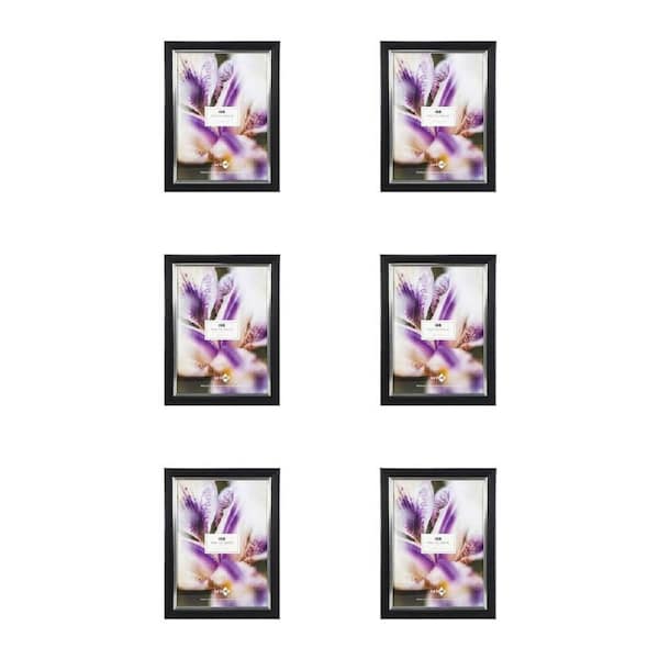 6PK Unigift Iris A4 Photo Frame Picture Holder Home Decor Display Black 21x29cm