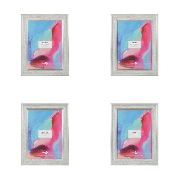 4PK Unigift Haven A4 Photo Frame Picture Holder Home Decor Display Grey 21x29cm
