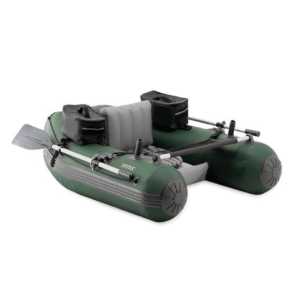 Intex Big Catch Pro Durable Oxford Fabric Outdoor Water Fishing Tube Boat