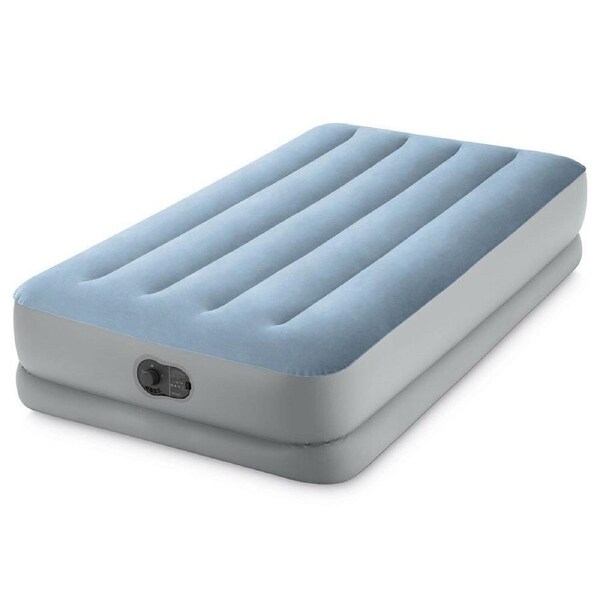 Intex Twin Dura-Beam Comfort Inflatable Airbed W/USB Pump 99cmx1.91mx36cm