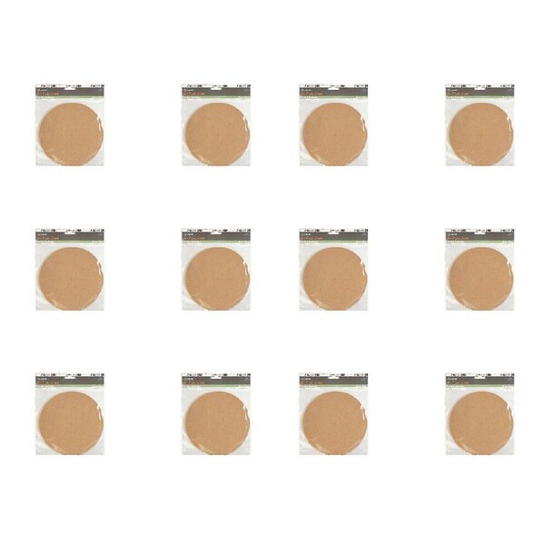 480pc Topchef Round Air Fryer Liner Set Perforated Baking Paper 23cm Brown