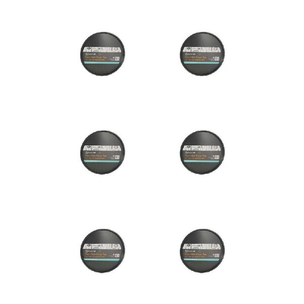 6PK Topchef Non-Stick Pizza Pan 26x1.5cm Carbon Steel Pizza Baking Tray Black