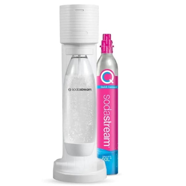 Sodastream Gaia Starter Pack Soft Fizzy Drink Sparkling Maker Soda Stream White