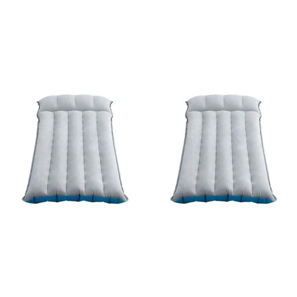 2PK Intex Camping Inflatable Lightweight Outdoor Sleeping Travel Mat 184x67cm