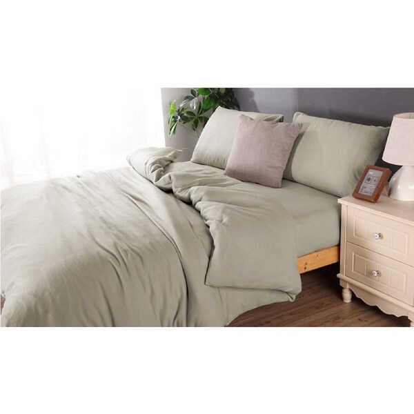 Microflannel Thermal Duvet Cover & Fitted Sheet SET King / Silver