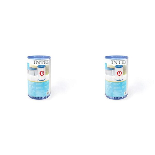 2PK Intex Outdoor Replacement Pool Filter Cartridge B Shrink Wrap W/ Litho