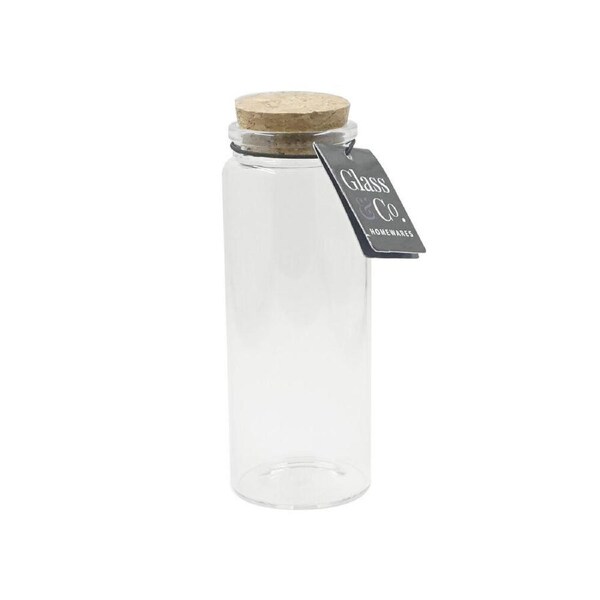 36PK Glass & Co Courtney Glass Jar Food Container w/ Cork Lid Clear 165ml