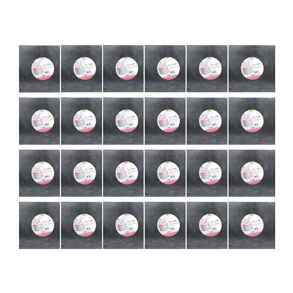 24PK Topchef Square Cake Board/Base Kitchen Baking Pastry Accessory Grey 30cm