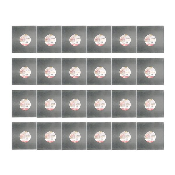24PK Topchef Square Cake Board/Base Kitchen Baking Pastry Accessory Grey 35cm