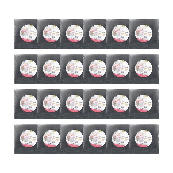 48pc Topchef Square Cake Board/Base Kitchen Baking Pastry Accessory Grey 25cm