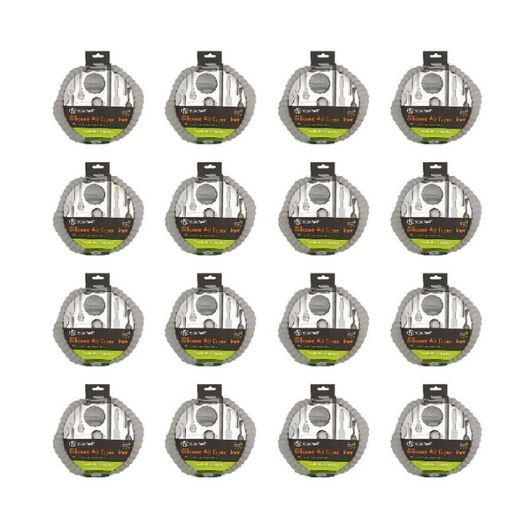 12PK Topchef Non Stick Silicone Air Fryer Liner Round 20cm Heat Resistant Liner