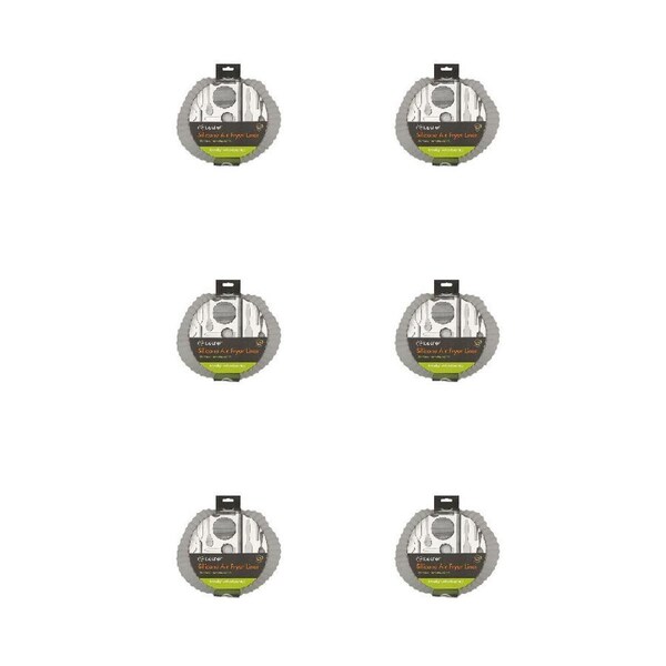 6PK Topchef Non Stick Silicone Air Fryer Liner Round 22cm Heat Resistant Liner