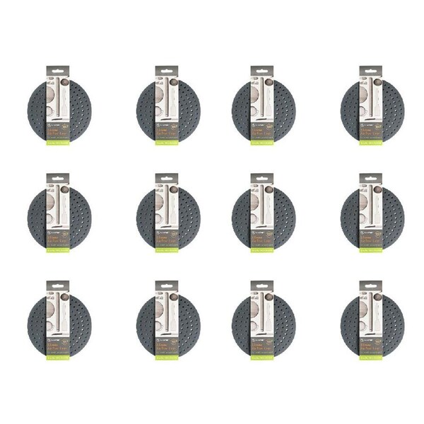 24pc Topchef Silicone Air Fryer Liner Set Round 20cm Reusable Cooking Mat Grey