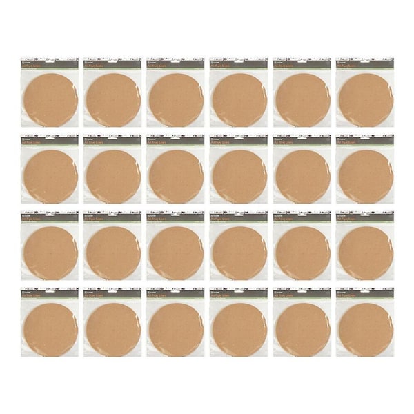 960pc Topchef Round Air Fryer Liner Set Perforated Baking Paper 23cm Brown