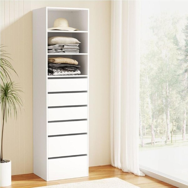 6 Chest of Drawers Artiss Tallboy Cabinet White