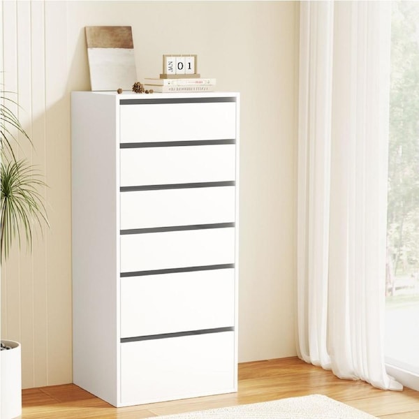 6 Chest of Drawers Artiss Dresser Tallboy White