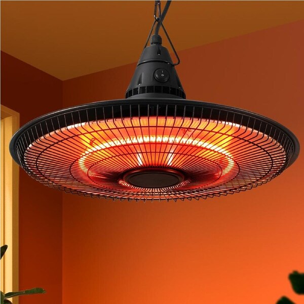 Devanti 1500W Electric Patio Heater Ceiling Mounted Hanging Heaters Remote
