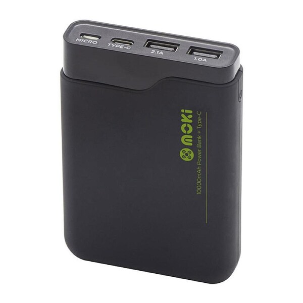 Moki 10000mAh Power Bank Plus - Black