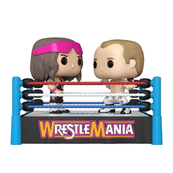 Funko WWE Bret ''Hit Man'' Hart vs Shawn Michaels Wrestlemania Pop! Vinyl Figure