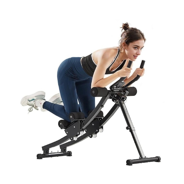 AB Workout Machine Equipment Home Gym Core Abdominal Trainers Dual-track