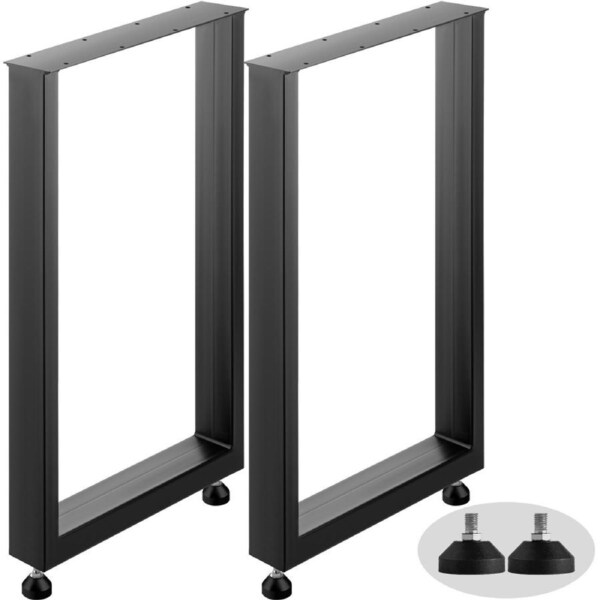 Black Table Legs Frame Metal Dining Table Desk 600X720MM