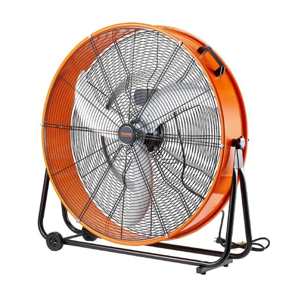 Drum Fan 30 Inch High Velocity Industrial Use 3-Speed 13000CFM for Warehouse