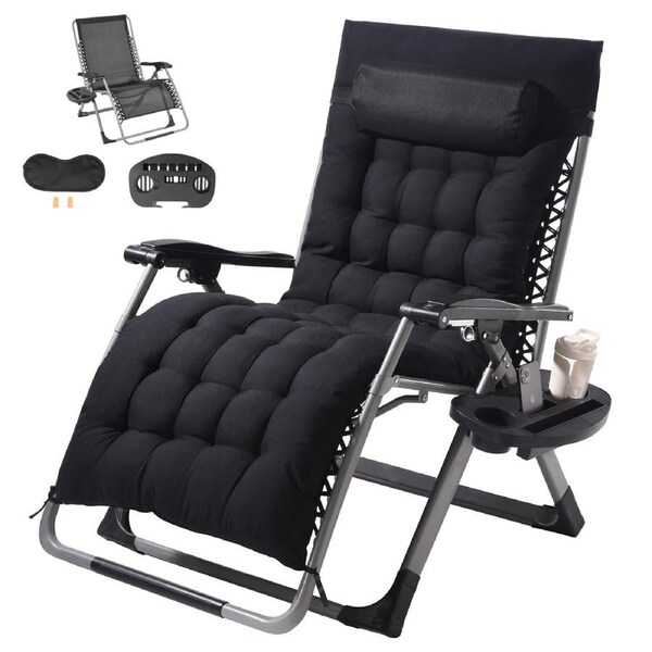Zero Gravity Chair 33" Zero Gravity Recliner Lounge Chair Indoor & Outdoor