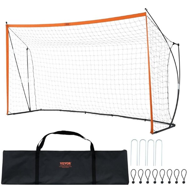 12x6 ft Portable Soccer Goal Kids Soccer Net Carry Bag Backyard Training