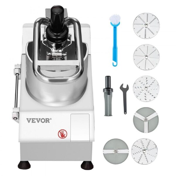 Food Processor & Vegetable Chopper w/ 6 Blades Food-Grade Stainless Steel