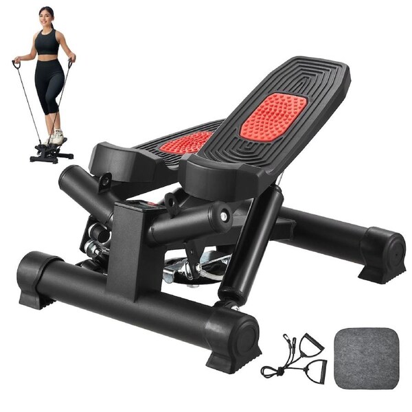 Stair Stepper for Exercise at Home Mini Twist Stepper Resistance Band