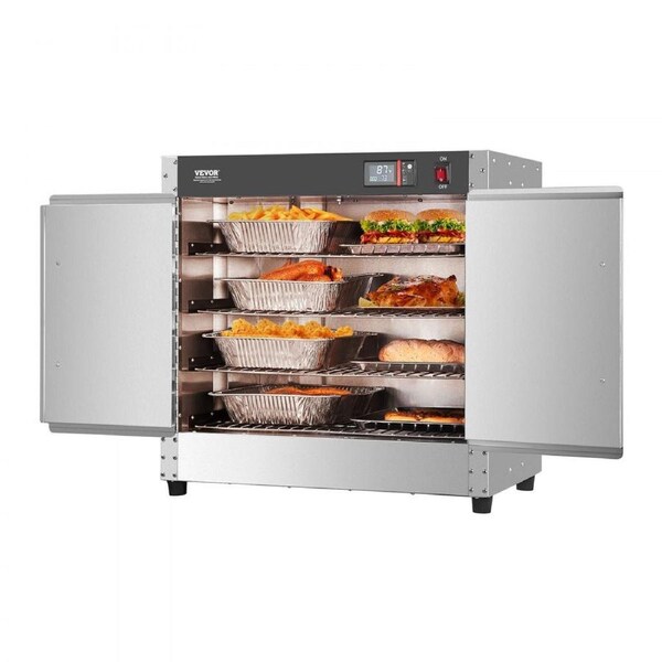 Hot Box Food Warmer 4-Tier Concession Warming Cabinet with Water Tray