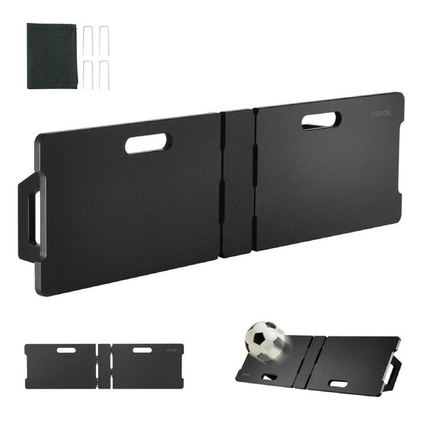 45"X13" Soccer Rebounder Board Portable Soccer Wall with 2 Angles Rebound