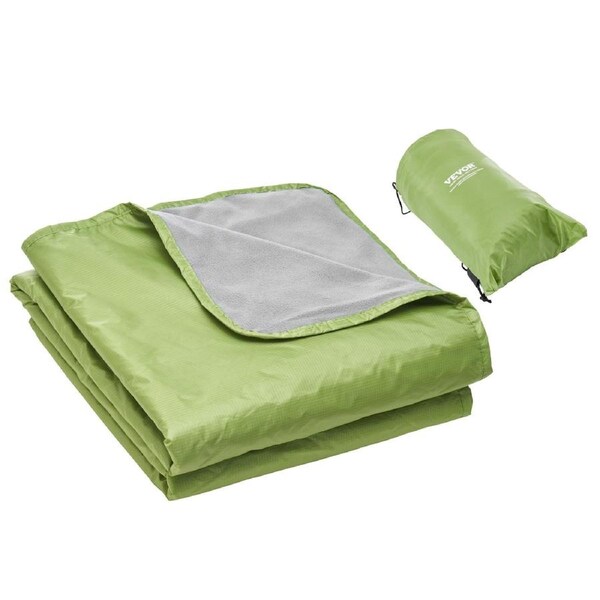 Camping Blanket 2 m x 1.5 m Wearable Warm Stadium Blanket Army Green