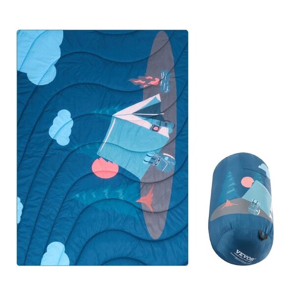 Camping Blanket 1.9 m x 1.32 m Wearable Warm Stadium Blanket Outdoor