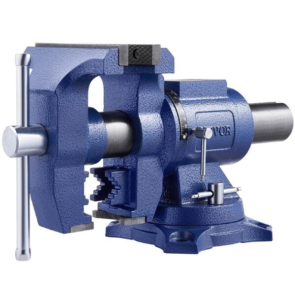 165 mm Multi-Purpose Bench Vise Heavy Duty Ductile Iron 360° Swivel Base