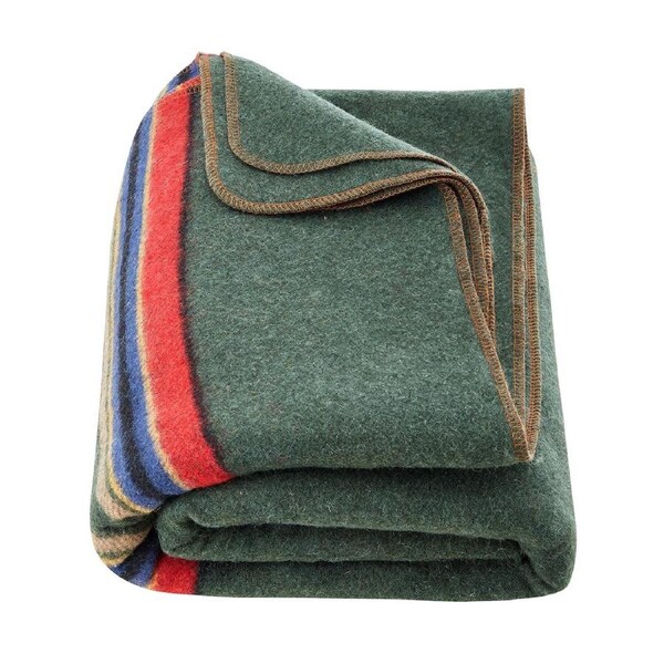Wool Camping Blanket 1.62 m x 2.23 m for Camping Hiking Travel Texture