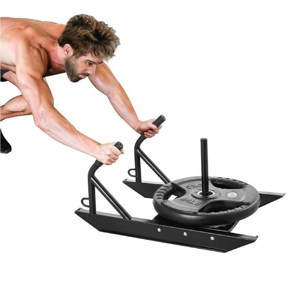 Weight Power Pull Push Sled Fitness Strength Speed Training Sled Black