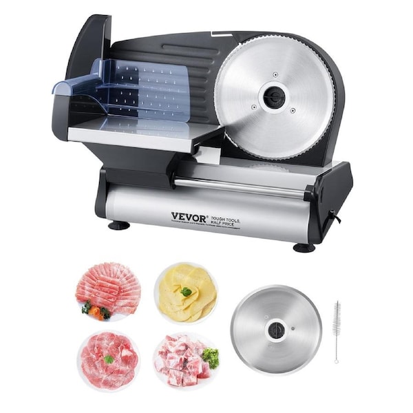 Meat Slicer 180W 190 mm Electric Deli Food Slicer for Meat Bread Cheese