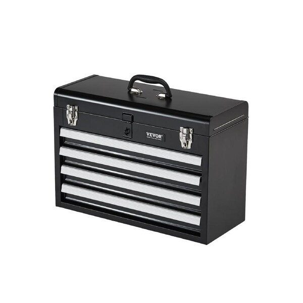 Tool Box 520 mm Portable Metal Tool Box with 4 Drawers Tool Organizer