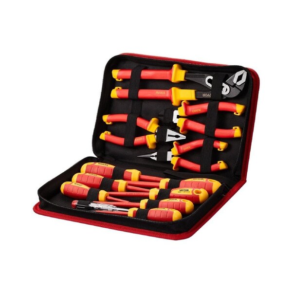 Insulated Screwdriver Set&nbsp;12-Piece Insulated Tool Set&nbsp;for Electricians